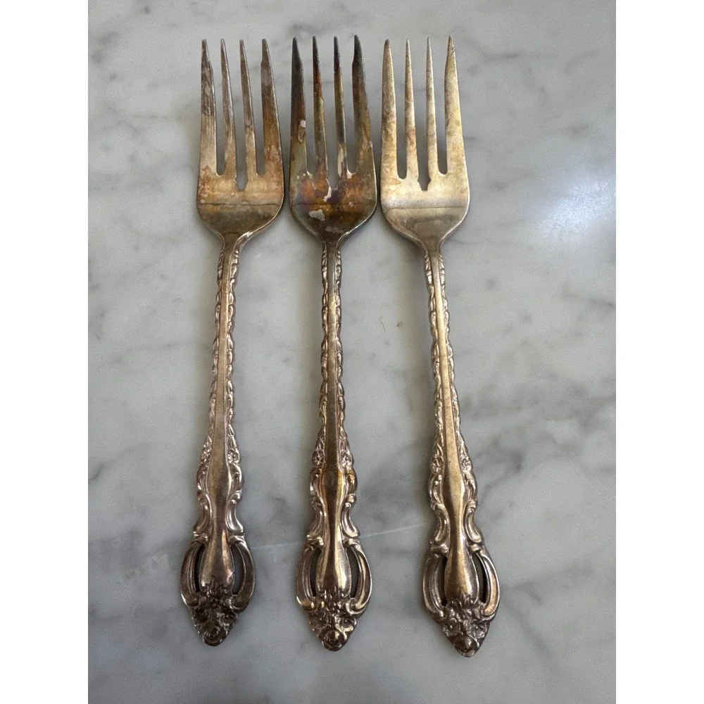 International Silver Countess Silverplate Flatware Set 21pc 1969 Korea Vintage